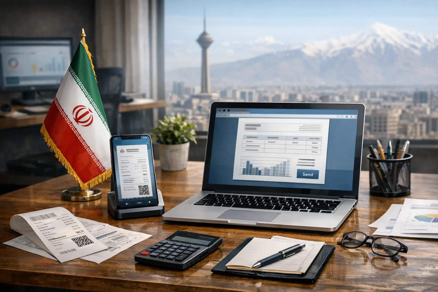 ارسال صورتحساب الکترونیکی در سامانه مودیان